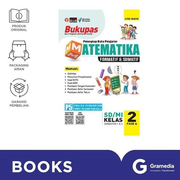 

New Gramedia Buku Sd/Mi Kls.2 Bukupas Matematika : Kur.Merdeka