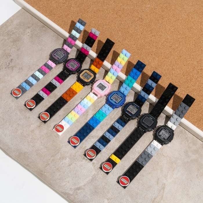 TERJAMIN aPCA - (CASIO) LEGO brick watch Jam Tangan Jam Lego Kado Unik