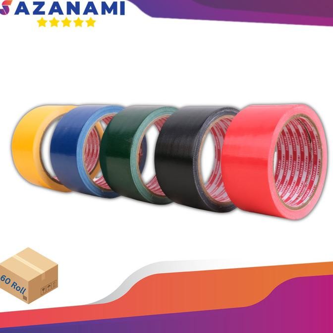 

1 BOX LAKBAN KAIN 2 INCH X 8M SAZANAMI CLOTH TAPE WARNA #JNE TRUCKING ASLI