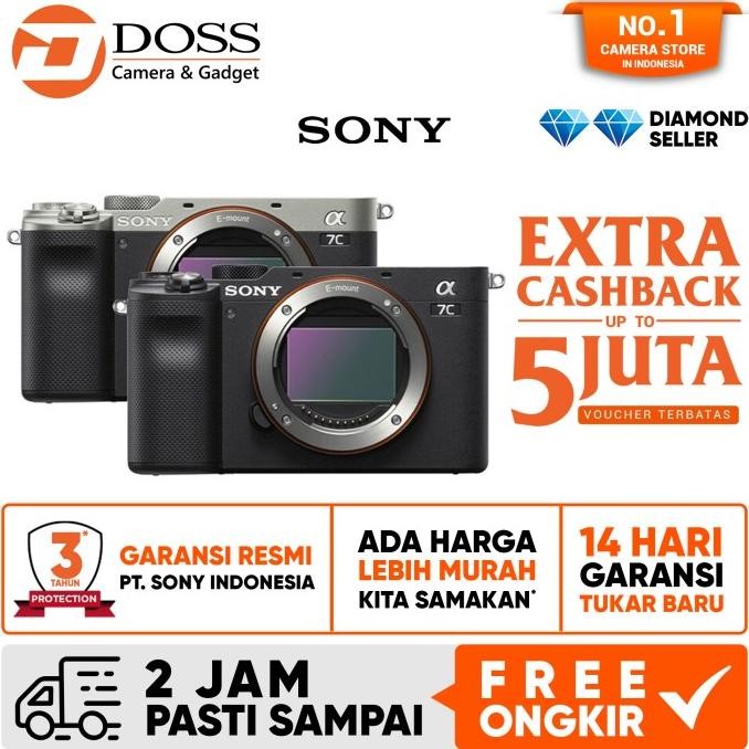 Sony Alpha A7C Body Only / Sony A7C Bo / Kamera Mirrorless Sony A7C