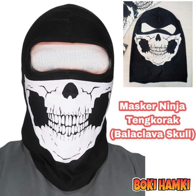 Promo Masker tengkorak topeng balaclava skull masker ninja motif masker helm COD