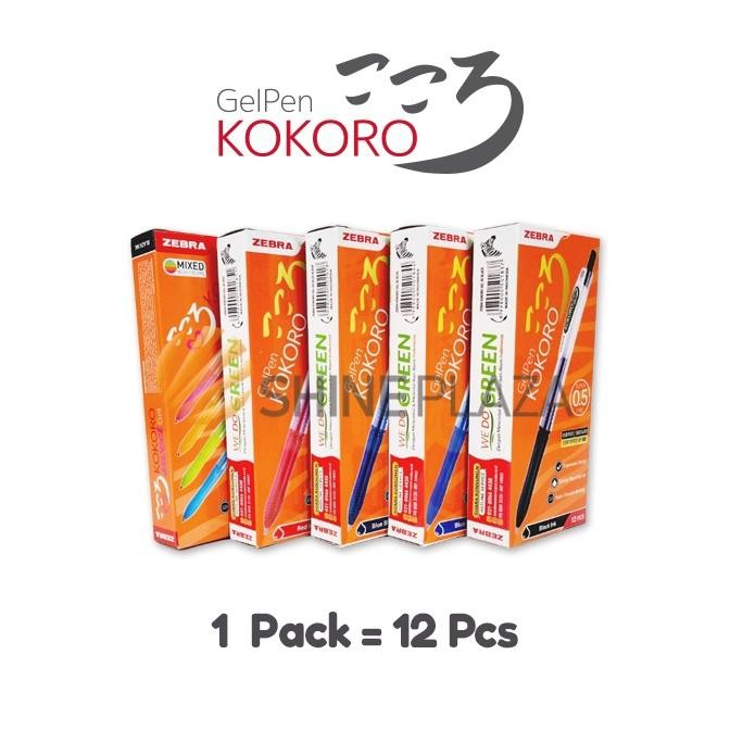

COD LUSINAN Pulpen Gel Kokoro 0.5mm - Bolpen Pena Gel Warna Zebra 0,5 mm -33