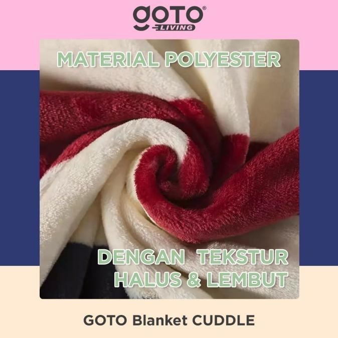 Goto Cuddle Blanket Selimut Dewasa Bulu Tebal Halus Lembut Karakter