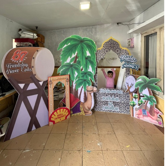 Backdrop Styrofoam Ramadhan Dan Lebaran