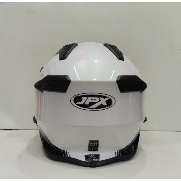 Jpx Mx X-726 R White Glossy Helm Original