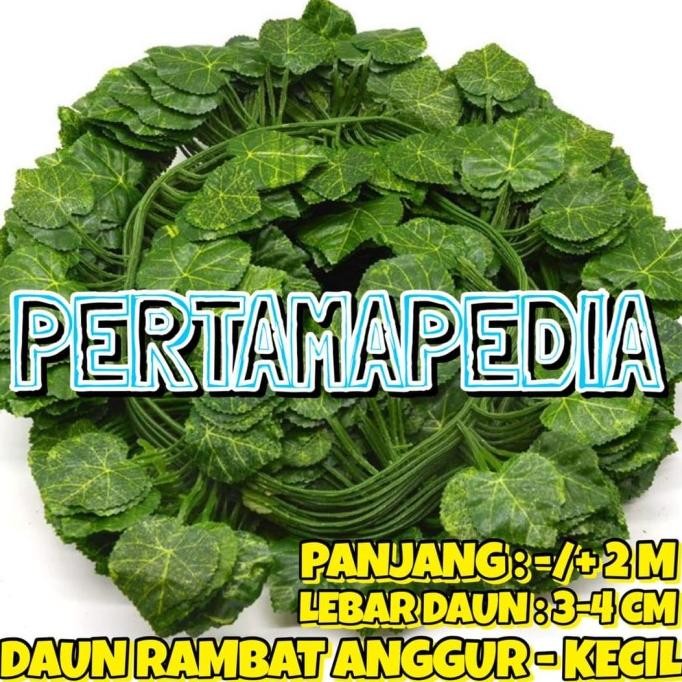 Lusinan Rambat Kecil/ Daun Rambat Plastik/ Daun Plastik / Rumput Dekor