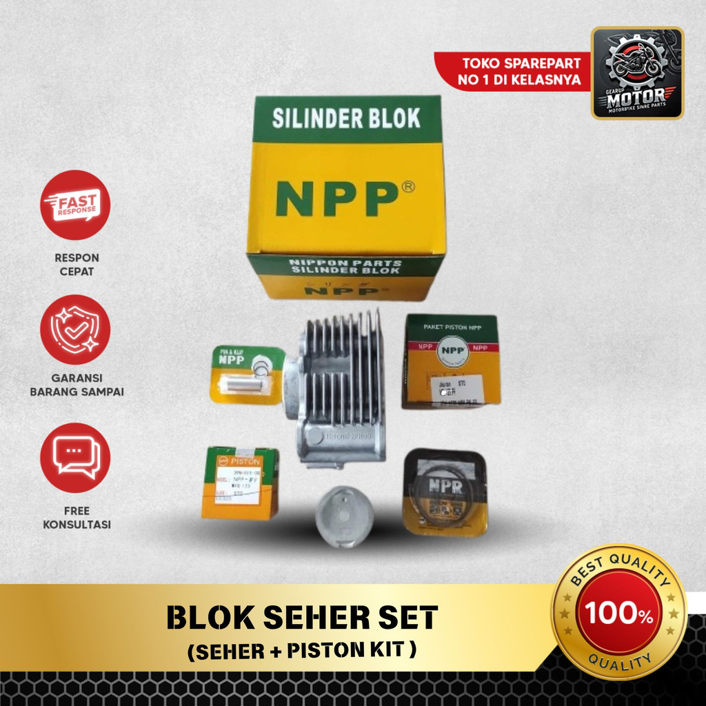 Blok Boring Seher Set NEW VIXION Silinder Blok NPP