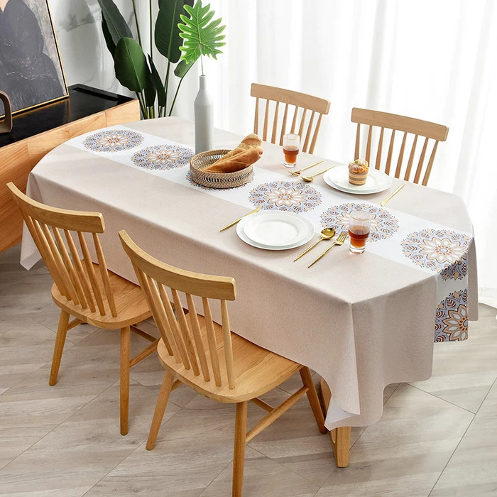 Taplak Meja Premium Alas Meja Taplak Meja Makan Anti Air Dan Minyak Gercep