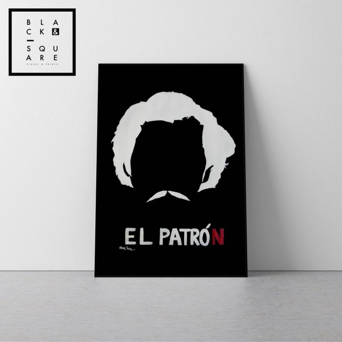 Pablo Escobar - Narcos Series Premium Poster + Borderless Frame A2 Original
