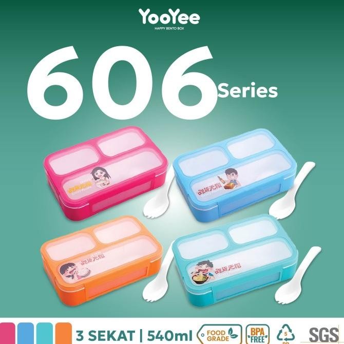 Kotak Makan Yooyee Mini #606 (3Sekat)