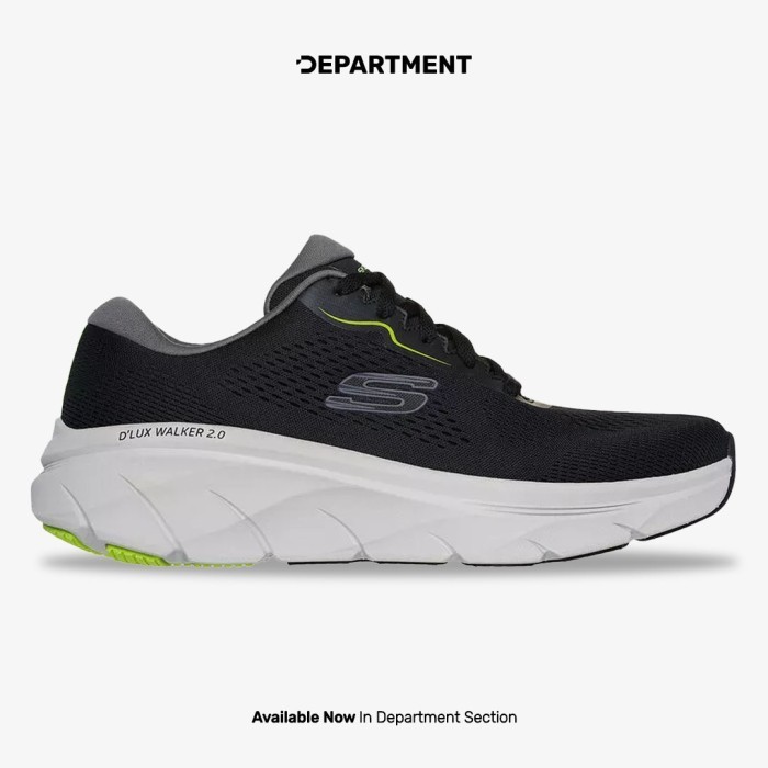 SKECHERS Sepatu Lari Pria D'LUX WALKER 2.0 'SWAVE' 232714BKLM ORI