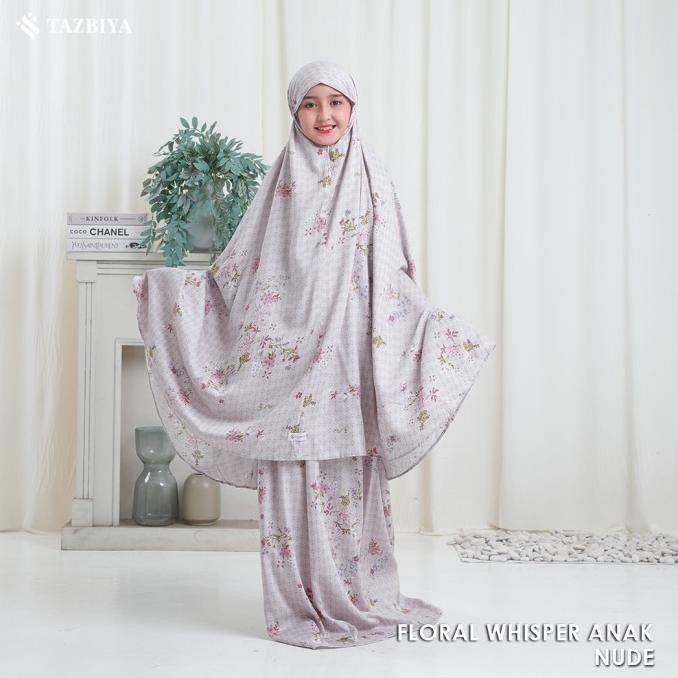 MUKENA TAZBIYA ANAK TANGGUNG FLORAL CHIC SERIES I POUCH MUKENA P67M