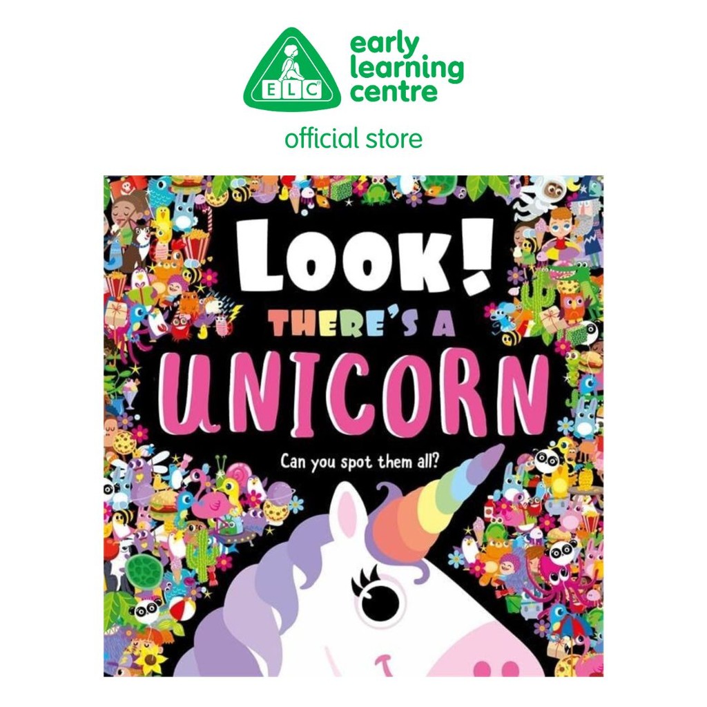 Look Theres A Unicorn Children's Book - Buku Aktivitas Mencari Karakter