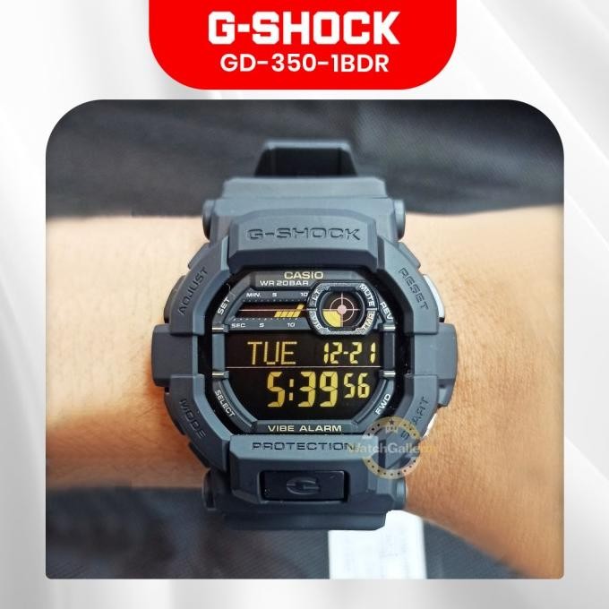 Casio G-Shock Gd-350-1Bdr / Gd 350 1Bdr / Gd350 Original