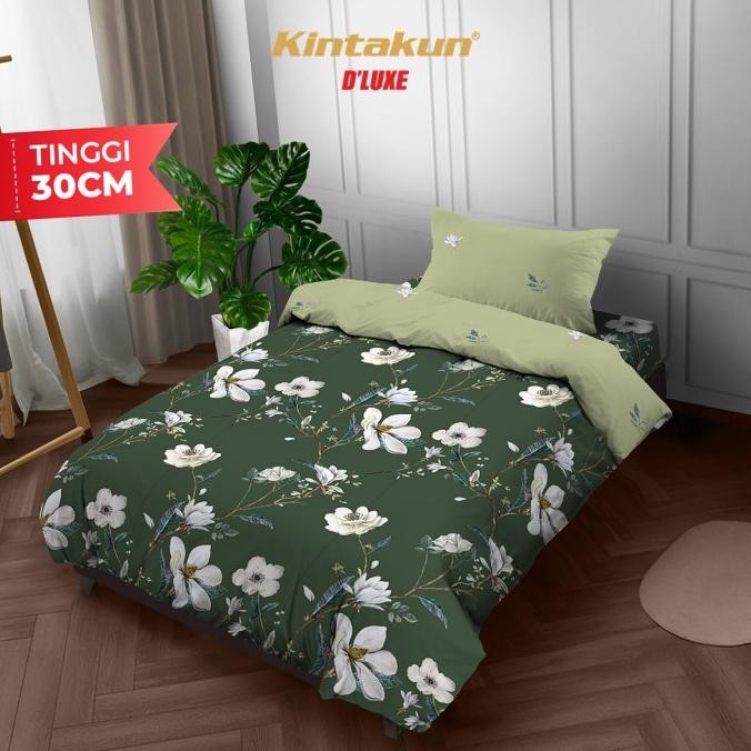 Kintakun Bedcover Set Flat 120 X 200 Aesthetic Dluxe 30 Cm