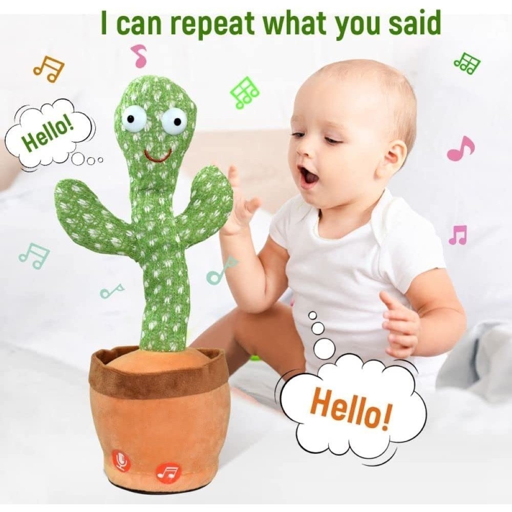Kejar Promo Mainan Berbicara / Kaktus Bicara Dan Goyang / Mainan Boneka Kaktus Bergoyang Dan Bicara