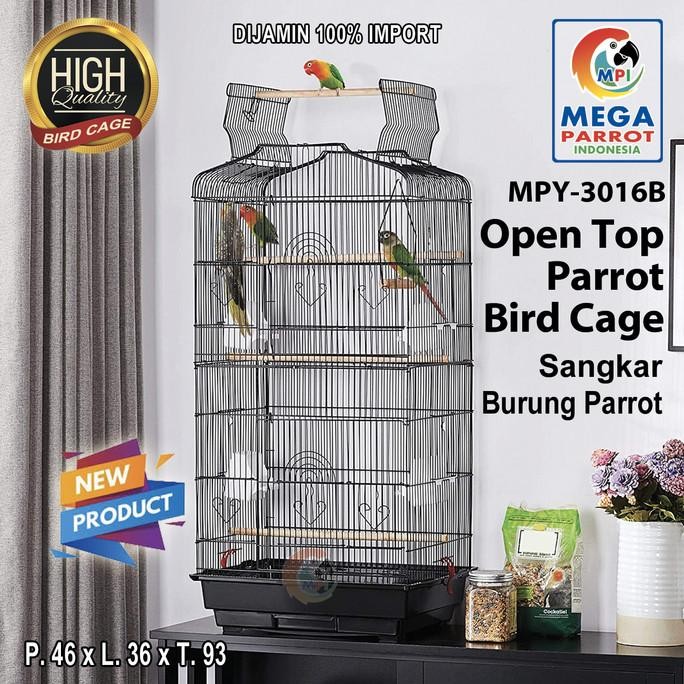 Kandang / Sangkar Burung Parrot Open Top Mpy-3016B