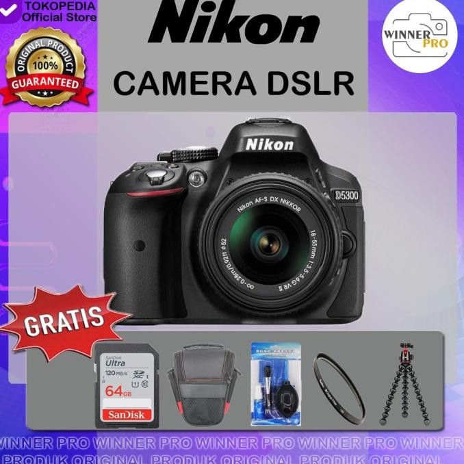 Kamera Nikon D5300 Kit Af-P 18-55 Vr / Nikon D5300 / D5300