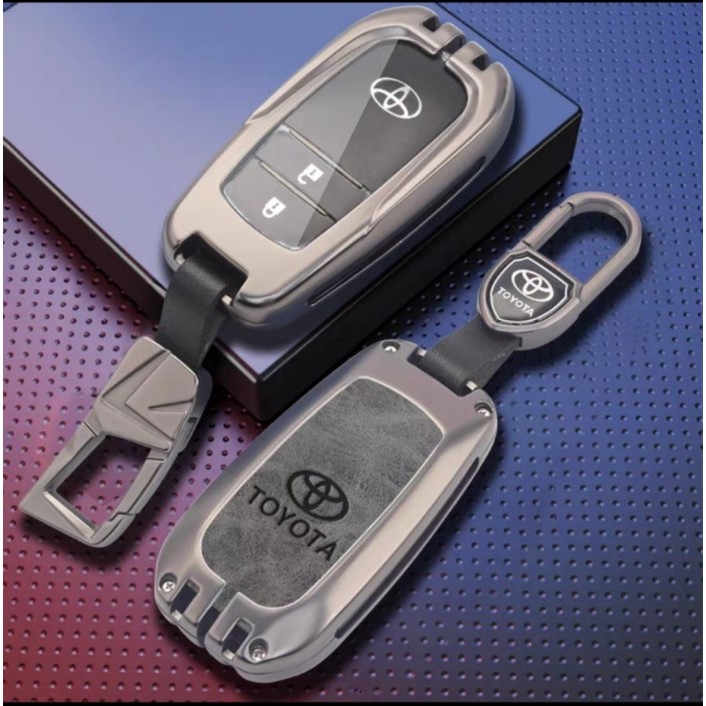 Cover Kunci Cover Case Remote Keyless Mobil Toyota/Smart Key Leather Cover Toyota