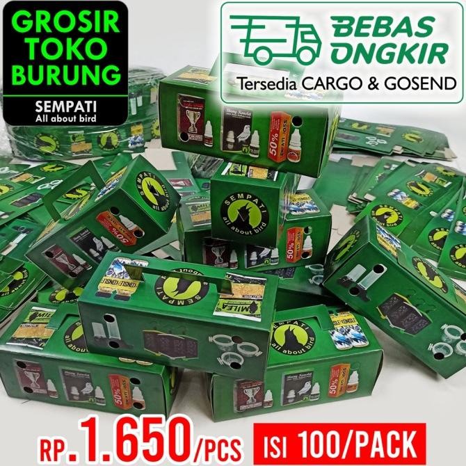 Dus Burung Kotak Kardus Sempati Bawa Burung Lovebird Kenari Isi 100