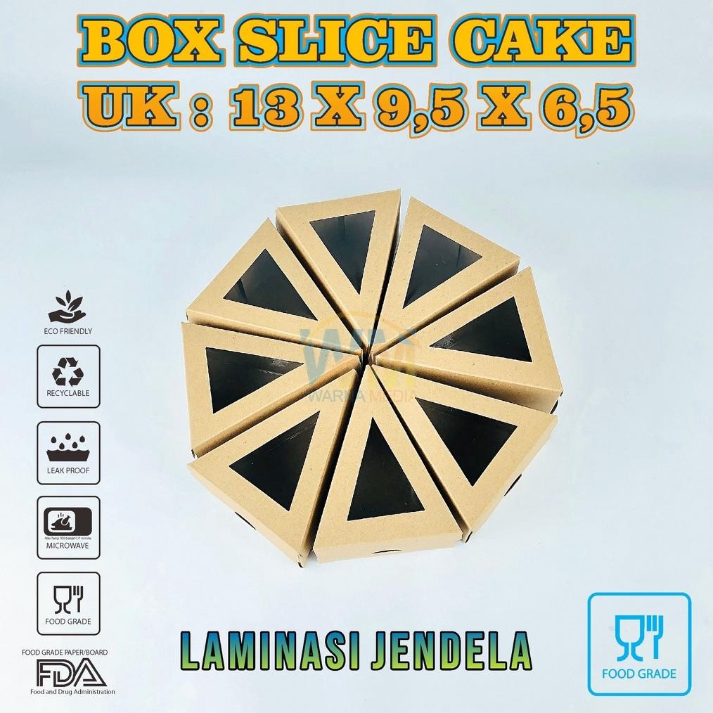 Bisa COD Mika Mille Crepes Slice / Mika Segitiga Kue Slice / Kemasan Slice Cake / Mika Mille Crepes 
