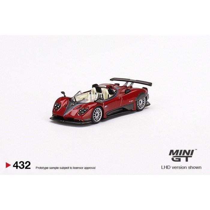 MINIGT 432 PAGANI ZONDA HP BARCHETTA ROSSO DUBAI DIECAST MGT