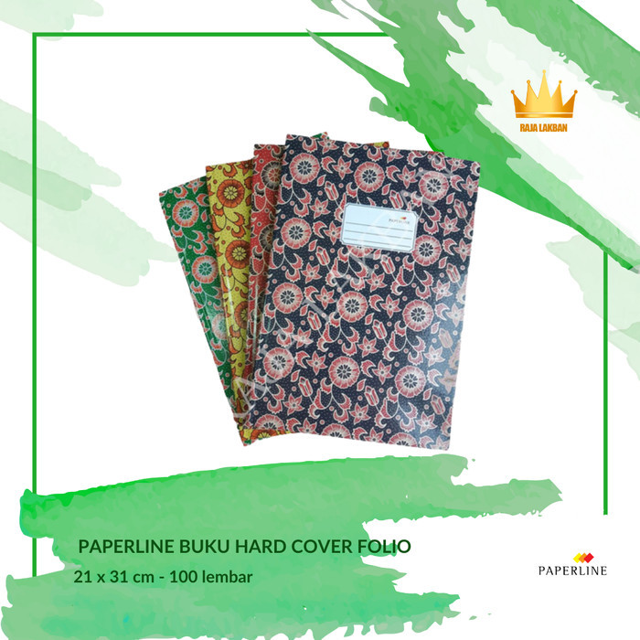 

TERBARU 1 Pak - Buku Tulis hard cover folio Paperline / 100 Lembar BISA GOSEND!