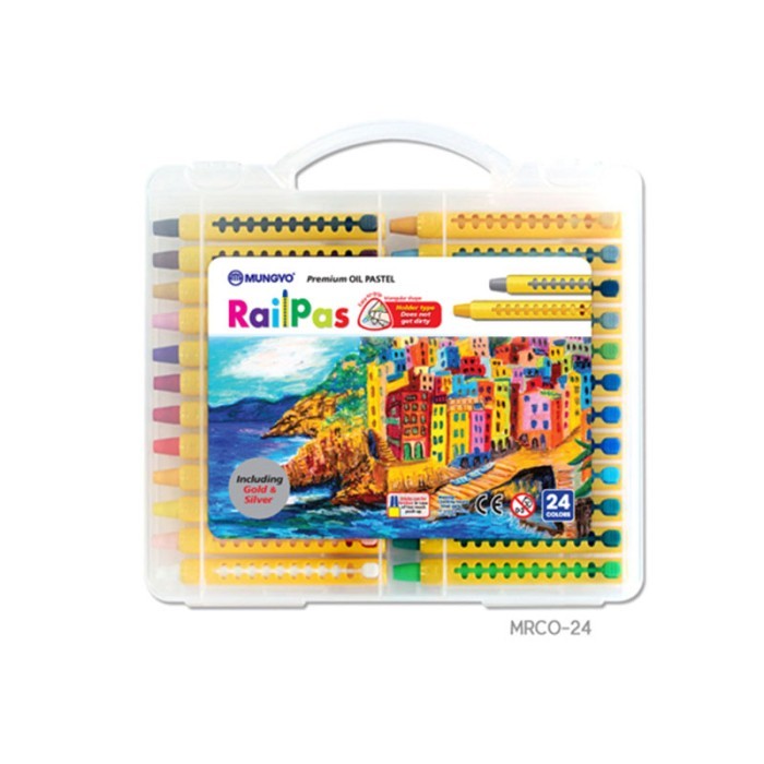 

Mungyo - Rail Pas 24 assorted Oil Colors