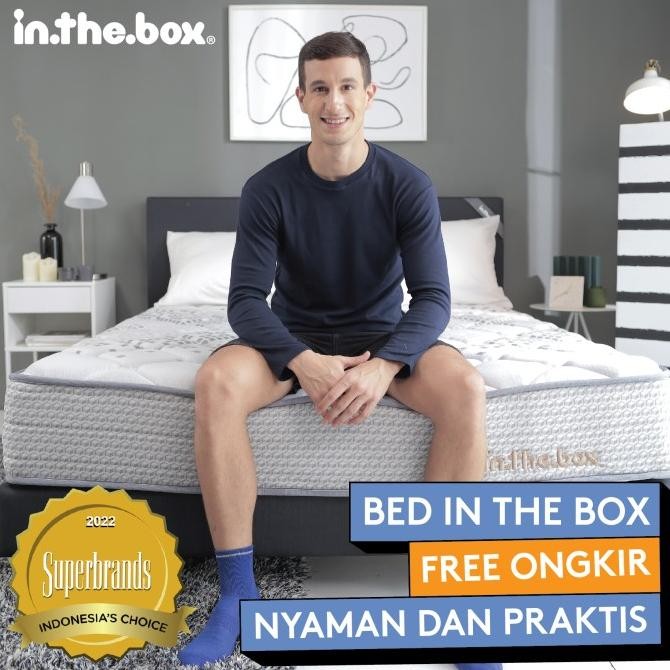 Kasur Spring Bed Inthebox Ukuran 120X200 (Full) - Free Bantal