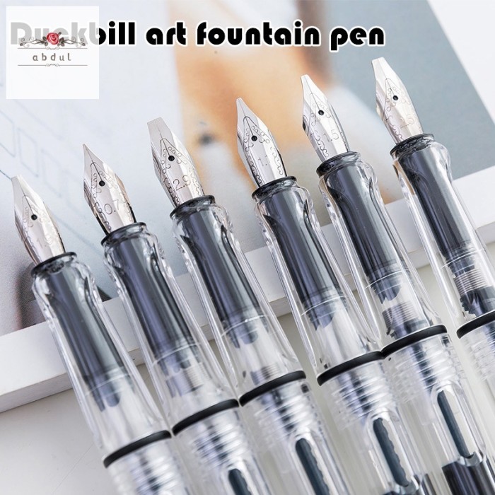 

HOT SALE! Art Font Fountain Pen Duckbill Gothic Parallel Calligraphy Art Flat