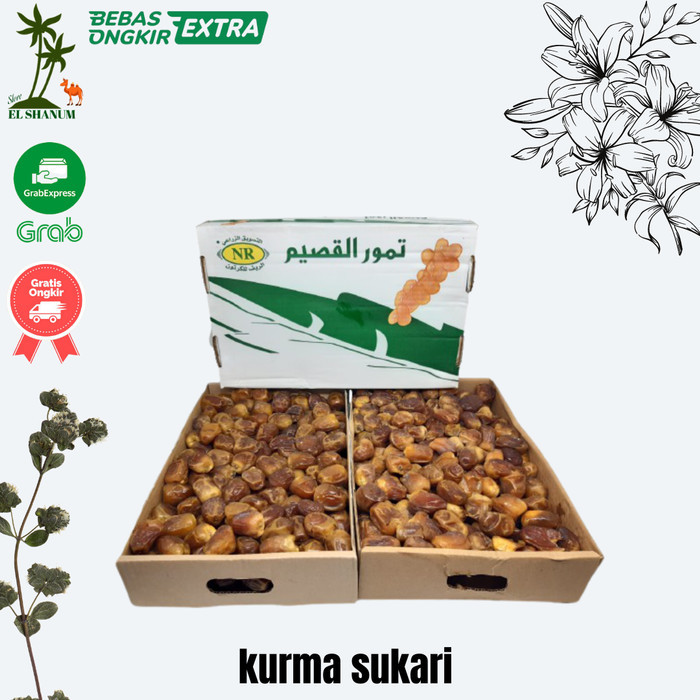 

Kurma sukari al madinah 3kg Grade 2 / kurma sukari NR / korma basah