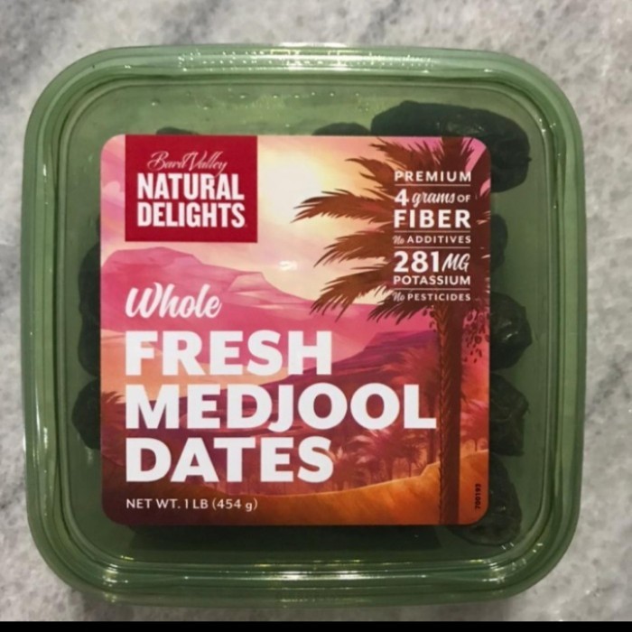 

kurma kurmo medjool natural delights California USA dates 454 gr