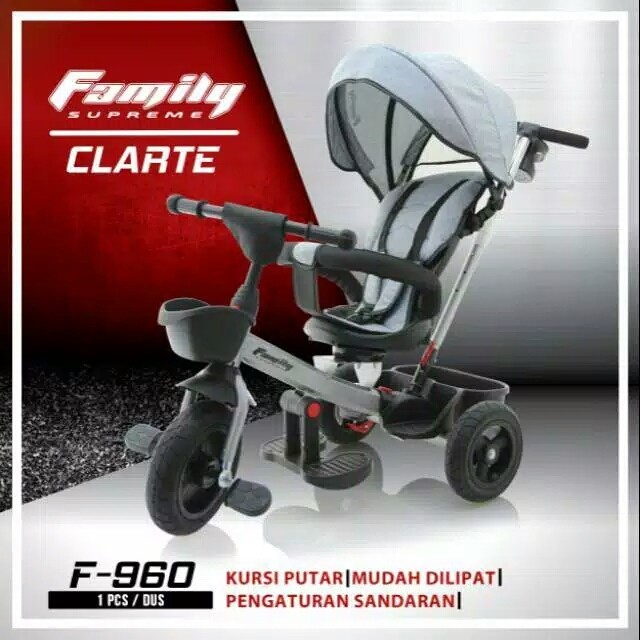 KHUSUS JNE,SiCepat - Sepeda Anak Family Roda Tiga Supreme Clarte F-960