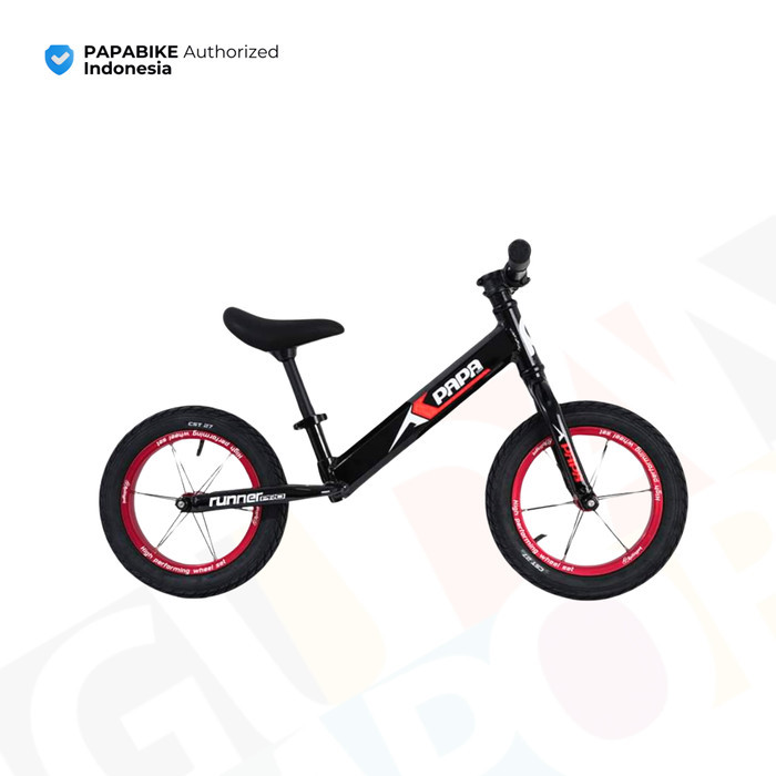 TERLARIS PAPABIKE RUNNER PRO PLUS [ FULL BIKE ] - Sepeda Balance Bike / Pushbik