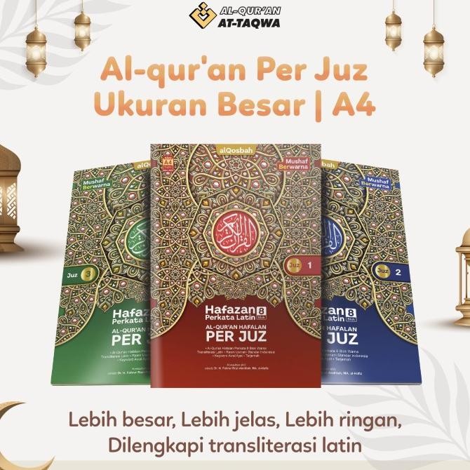 Al Quran Per Juz Ukuran Besar A4 (30 Juz)