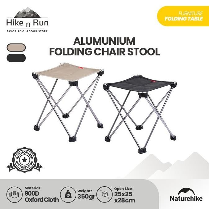Kursi Lipat Naturehike Nh20Jj019 Alumunium Folding Chair Stool