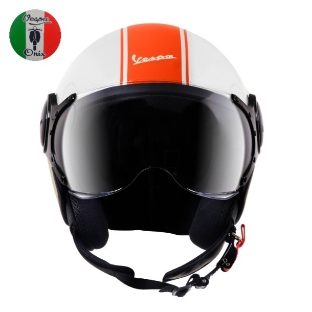 Helm Color Based White Inocenza Helm Vespa Matic Original