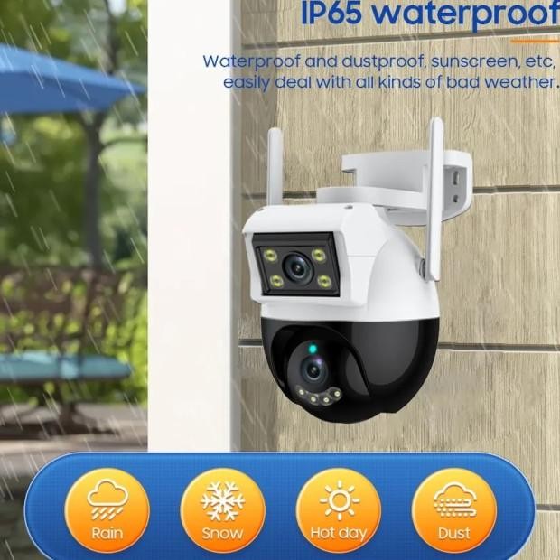 Cctv Outdoor Eyeec Dual Len Ip66 Wateroof Ip Camera Ptz Wide Angle