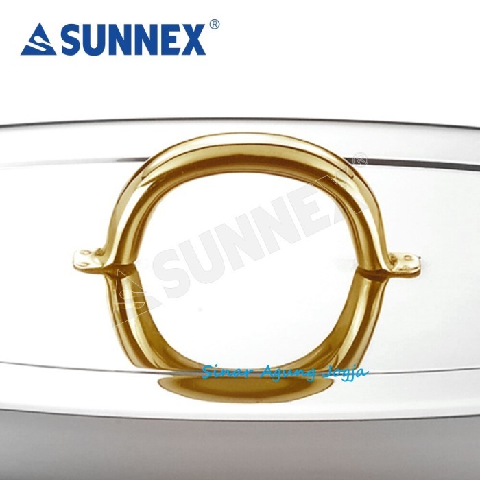 Pemanas Sunnex Chafing Dish Oval Emas 5.5 Liter