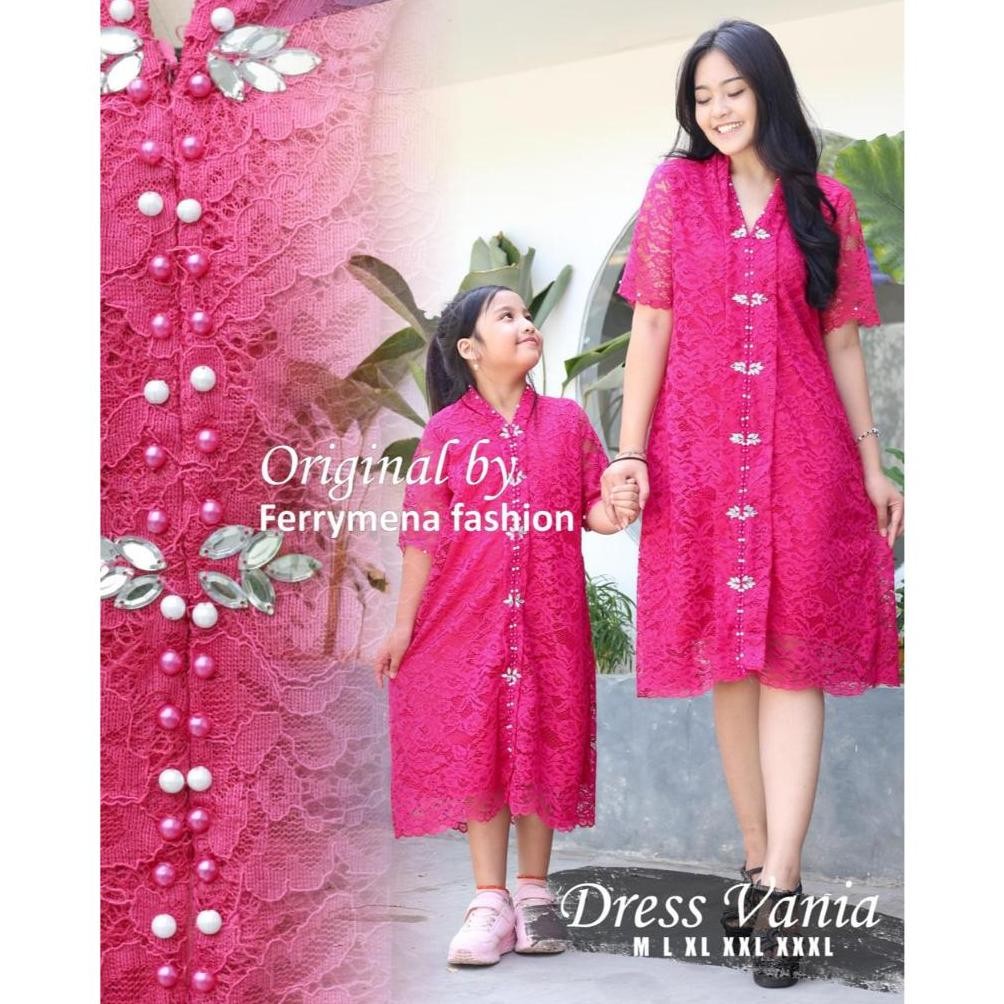 HJK DISKON Dres Couple / Dress Natal / Baju Dress Anak Perempuan / Dres Kondangan / Dres Natal Terba