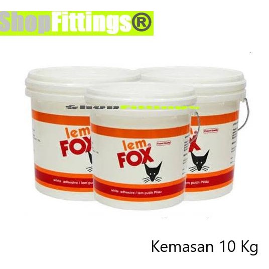 

Promo Lem Fox Putih PVAC Kayu Kertas Serbaguna White Adhesive Glue 1 Kg 10kg COD