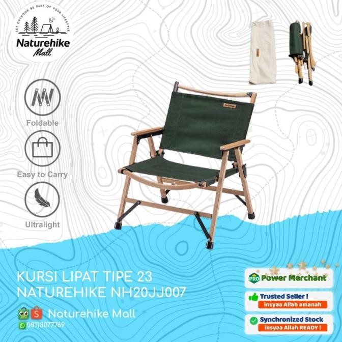 Kursi Lipat Naturehike Nh20Jj007 Tipe 23 Portable Camping Mancing