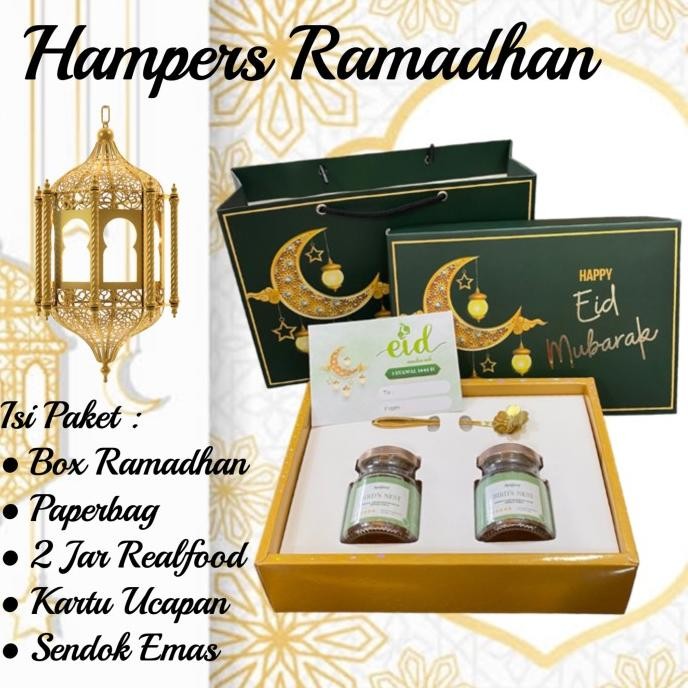 

Hampers Ramadhan/Lebaran/Idulfitri Isi 2 Jar Realfood Original Dan Terlaris