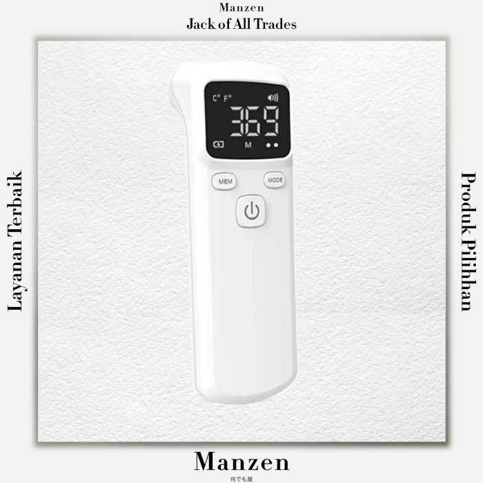 infrared termometer digital gun bukan omron free baterai AA thermogun