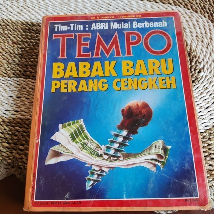 Buku MAJALAH TEMPO DESEMBER 1991 - BABAK BARU PERANG ACEH Original Preloved