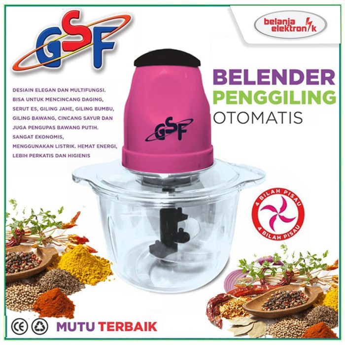 

MURAH Blender Penggiling Daging & Bumbu Otomatis GSF G-4177 - Chopper