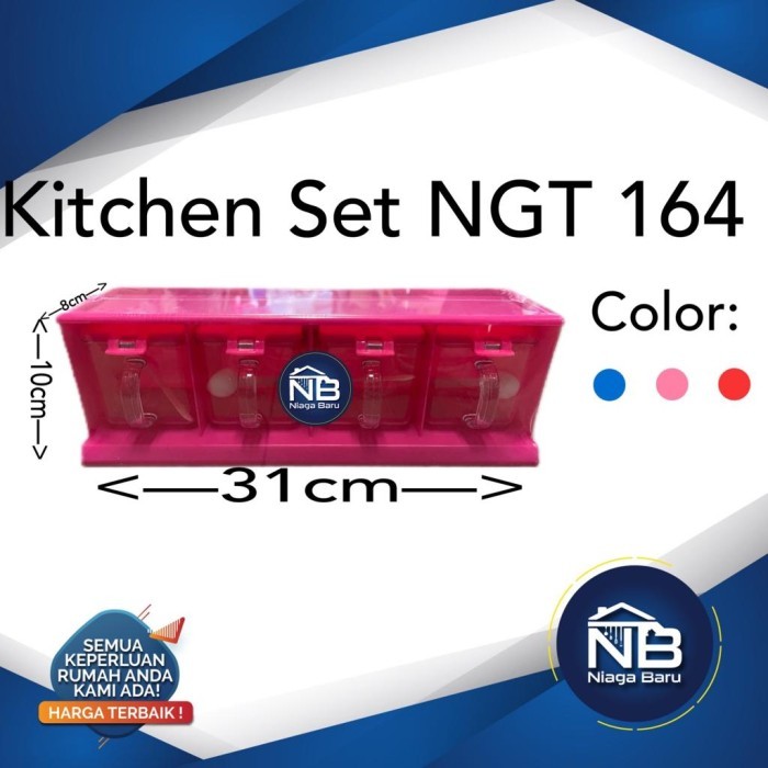 

CUCI GUDANG TEMPAT BUMBU / KITCHEN SET NAGATA 164