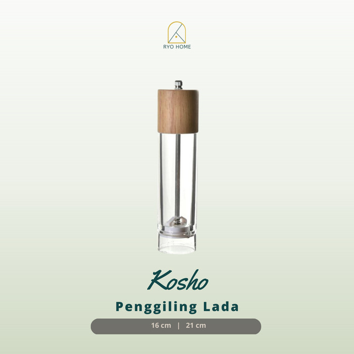 

PROMO [ RYO ] KOSHO Pepper Salt Grinder / Penggiling Lada Merica Garam