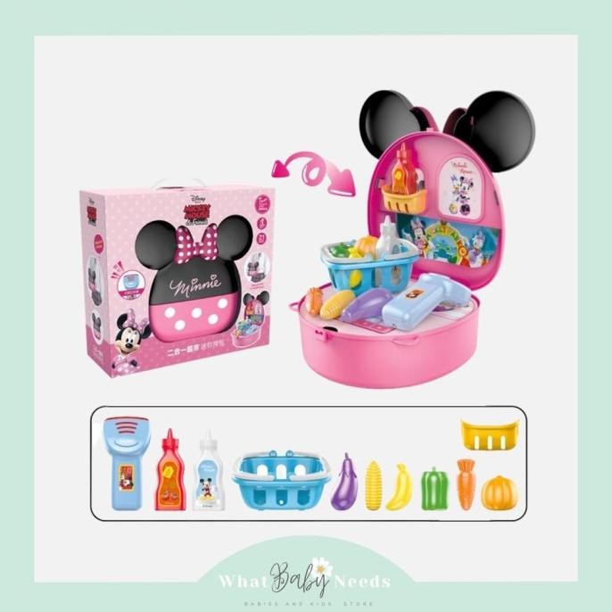 Mainan Tas Mickey Minnie Mouse and Frozen / Mainan Tas Selempang Anak