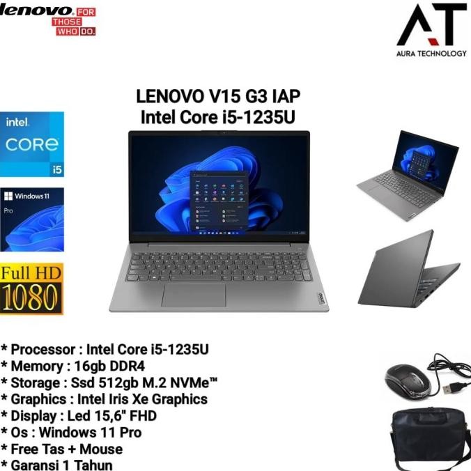 Lenovo Ideapad Slim 3 I5-1235U 16Gb Ssd 512Gb 15,6" Fhd Win 11 Pre